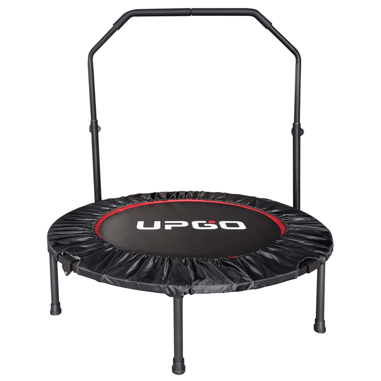UPGO Foldable Trampoline, Fitness Rebounder with Foam Handle, Exercise Trampoline for Adults Indoor/Garden Workout Max Load 330lbs - Walmart.com