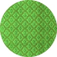 thumbnail image 1 of Ahgly Company Indoor Round Abstract Green Modern Area Rugs, 5' Round, 1 of 4