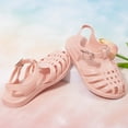 thumbnail image 5 of Kannior Toddler Girls Jelly Sandals Soft Rubber Sole Closed Toe Summer Shoes Mary Jane Dress Princess Flat, 5 of 6