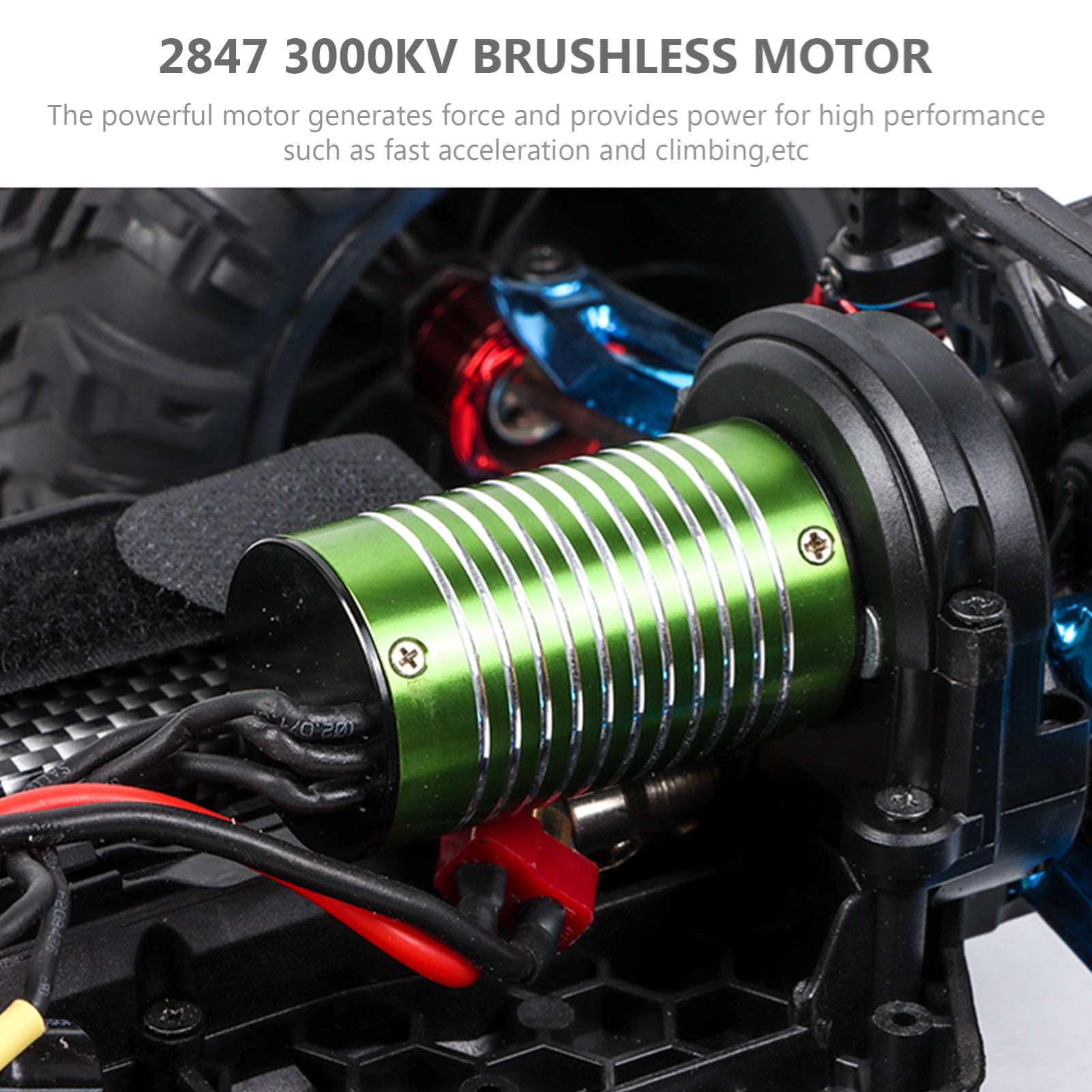 RC Car 1:10 Scale 2.4GHz 4WD Remote Control Car 70km/h High Speed Brushless Motor RC Vehicle
