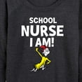 thumbnail image 3 of Dr. Seuss - School Nurse I Am Sam I Am - Women's Lightweight French Terry Long Sleeve Shirt, 3 of 6