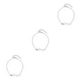 thumbnail image 1 of Qarigey Pulseras de tobillo Decoraciones de rosas Tobilleras de accesorios de moda para mujer Plata Type1 NO1 Qarigey CBP253782, 1 of 6