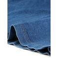 thumbnail image 5 of Vestido camisero de mezclilla Allegra K con botones y manga corta Azul M, 5 of 5