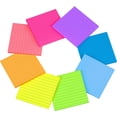 (8 packs) Lined sticky notes, 44-inch, brightly colored super sticky ...