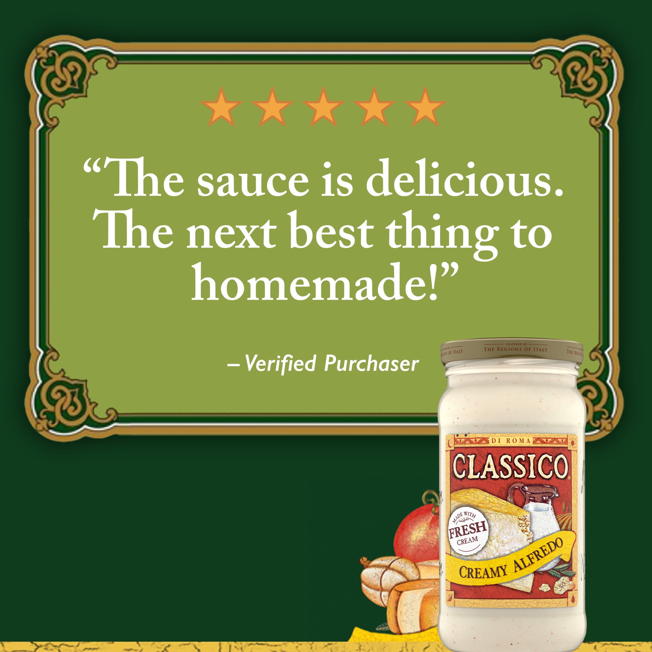 Classico Creamy Alfredo Pasta Sauce, 15 oz Jar