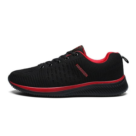 

PEASKJP Black Flats Shoes Women Womens Walking Shoes Tennis Nursing Fashion Running Travel Outdoor Casual Sneakers Walking Shoes Women Red 11.5