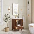 thumbnail image 4 of Shenzhen 24" Single Bath Vanity in Aged Dark Brown Oak with Composite Stone Top, 4 of 12