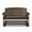 4 Foot - Brazilian Walnut Wood Grain, variant on SimplyPoly Amish Made Classic Recycled Plastic Porch Glider, 4-Foot, Birchwood Wood Grain