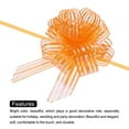 thumbnail image 4 of Uxcell Organza Large Pull Bow Gift Wrapping Bows Ribbon Chiffon Yarn for Wedding Basket Presents Christmas Orange 4", 4 of 6
