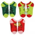 thumbnail image 5 of Dr. Seuss The Grinch Boys' Socks Cindy Lou Who Max Grinch Kids Character Low Cut Ankle No Show Socks 6 Pairs, 5 of 8