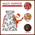thumbnail image 5 of Fuzoiu Retro Rooster Print Christmas Gift Bag,Burlap Gift Bag with Drawstring Closure & Hang Tag,Perfect for Holidays, Birthdays, and Special Occasions-Medium, 5 of 5