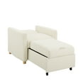thumbnail image 4 of Serta Carly Scandinavian Style Convertible Chair, Ivory Fabric, 4 of 7