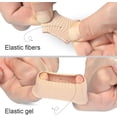 thumbnail image 5 of Cuttable Toe Tubes Sleeves, 5 Pack, Made of Elastic Fabric Lined with Silicone Gel. Toe Sleeve Protectors Relief Toe Pressure Pain, Corn and Calluses Remover (for Big Toe, 15cm Length), 5 of 5