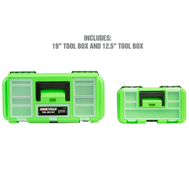 OEMTOOLS 22161 3 Piece Tool Box Set - Removable Tray - Walmart.com