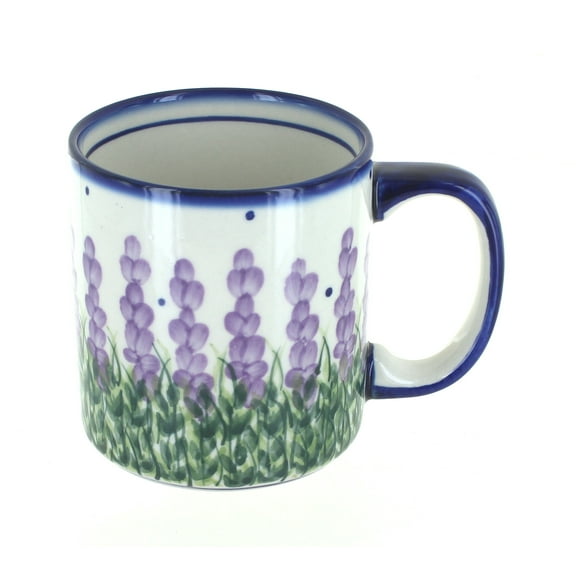 Blue Rose Polish Pottery Lavender Fields Coffee Mug