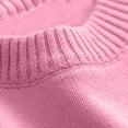 thumbnail image 5 of Riecok Long Sleeve Sweater Kids Crewneck Pullover Stripe Little Boys Girls Fall Winter Clothes Pink 3 Years, 5 of 7