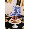thumbnail image 4 of Topper para pastel Decoburst azul con brillo Feliz 30.º cumpleaños, 4 of 5
