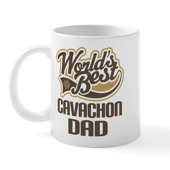 CafePress - Cavachon Dog Dad Mug - 11 oz Ceramic Mug - Novelty Coffee Tea Cup