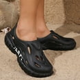 thumbnail image 6 of Xijirk Women Casual Sandals Breathable Beach Shoes Comfortable Flat Walking Footwear Women Sandals for Summer Vacation Travel,Black,10.5, 6 of 9