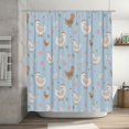 thumbnail image 5 of Rateoe Funny Chicken Shower Curtain - Fancy Bathroom Shower Curtain Sets - Waterproof Shower Curtain with Hooks with 12 Plastic Hooks 72x72 Inches, 5 of 5