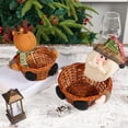 thumbnail image 6 of Christmas Candy Storage Basket Santa Snowman Candy Woven Holder Basket Christmas Candy Bowl Candy Dish for Holiday Table Desk Decoration Gift(Snowman Reindeer Santa Claus), 6 of 11