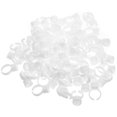 thumbnail image 4 of EeaseMX 100 anillos de maquillaje para pestañas, soporte para anillos de tinta, contenedor de pigmento desechable para tatuaje de cejas, sin separación, talla M (blanco), 4 of 8