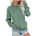 thumbnail image 2 of Mlzmgr Sweatshirts for Women Crew Neck Long Sleeve Loose Pullover Casual Tops Fall Winter Outdoor Active Sweatshirts, 2 of 6