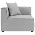 thumbnail image 3 of Modway Saybrook Outdoor Patio Upholstered 2-Piece Sectional Sofa Loveseat in Gray, 3 of 7