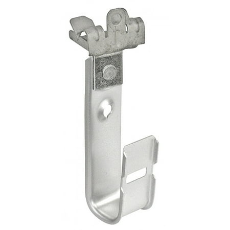Steel Support Beam - 2 Pcs, 3/4 In. Hammer-On J Cable Support Hooks for 1/8 to 1/4 In. Beam, Zinc Plated Steel Provide Support to Sensitive Voice & Data Cables Without Causing Stress