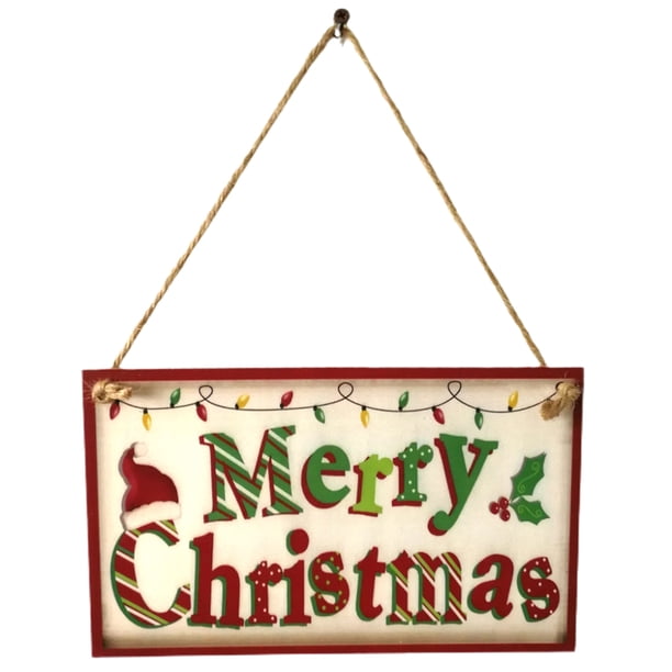 Árboles De Navidad De Madera Colgante Artesanal De Madera Reutilizable Adornos Navideños Para Interiores O Exteriores seitruly HA043964-08