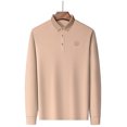 thumbnail image 4 of Blusa y camisa de manga larga con cuello vuelto para hombre, ropa deportiva para el hogar, pijamas, camiseta de color liso, blusa deportiva de manga larga con cuello vuelto, blusa para hombre, blusa d, 4 of 6
