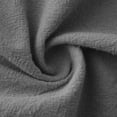 thumbnail image 6 of Women's Drawstring Capris with Pockets Elastic Waist Split Wide Leg Linen Capri Pants for Lounge Beach Summer (XL, Gray), 6 of 8