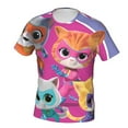 thumbnail image 2 of Super Kitties Men'S Short-Sleeve T-Shirt Summer Casual Tee Top Breathable Crewneck T-Shirt X-Large, 2 of 7