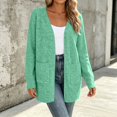thumbnail image 6 of Jowdiw Womens Open Front Long Sleeve Knit Soft Casual Loose Fit Long Sweater with Pockets, 6 of 8