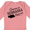 thumbnail image 4 of Inktastic Someone in Nebraska Loves Me Boys or Girls Long Sleeve Baby Bodysuit, 4 of 5