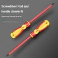 thumbnail image 5 of Electrician's Professional Maintenance Tools Insulated Screwdriver Slotted Cross Screwdrivers Phillips Flat Driver Hand Tools (Slotted 6 150mm), 5 of 7
