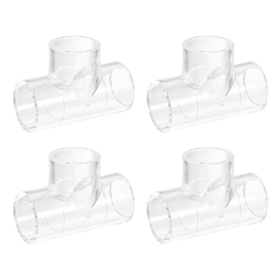 4Pack Pipe Elbow Connector, 25mm/0.98" 3 Way Elbow T-Shaped for Aquariums