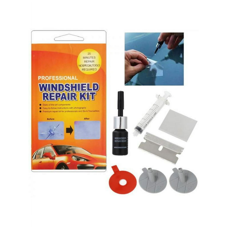 Windshield Repair Kit Quick Fix Car Wind Glass Bullseye Rock Chip Crack  Star USA