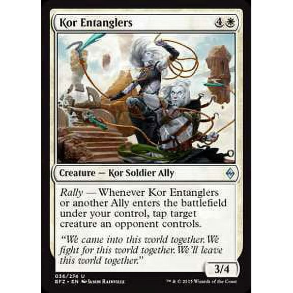 MtG Battle for Zendikar Uncommon Kor Entanglers (Foil) #36