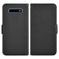 thumbnail image 1 of Samsung Galaxy S10 + Case, Mobile Phone Leather Case PU Leather Case Wallet Cell Phone Case Cover Compatible for Samsung Galaxy S10 + Leather Case, Black, 1 of 7