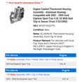 thumbnail image 2 of Engine Coolant Thermostat Housing Assembly - Aluminum Housing - Compatible with 2001 - 2005 Ford Explorer Sport Trac 4.0L V6 With Dual Clip-in Sensor (From 7/24/2000) 2002 2003 2004, 2 of 2