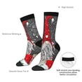 thumbnail image 4 of Xecao Traditional Scandinavian Dwarf Pattern Sport Socks for Women and Men Crew Socks Sporty Calf Socks Casual Socks, 4 of 6