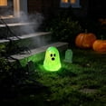 thumbnail image 6 of Dmlowu Halloween Decor Indoor Party Favors - 3 Pack Mini Ghosts Glow in The Dark, Tiny Resin Statue Ornaments Ghost Decor for Shelf Desk Mantel Home, 6 of 6