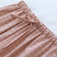 thumbnail image 5 of felwors Women's Cotton Pajama Bottoms Lightweight Sleep & Lounge Pants Plaid Sleepwear Long Pj Pants With Pocket Pink, L, 5 of 8