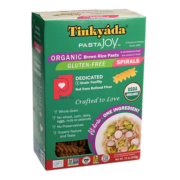 Tinkyada Organic Brown Rice Pasta Spirals Gluten Free -- 12 oz Pack of 2