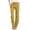 Yellow, variant on WTXUE Solid Color Cotton Flax Elastic Long Pants Beach Leisure Trousers Loose Pants for Women 8-10
