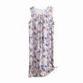 thumbnail image 5 of Sakmal Sleep Tanks Night dress for Women Vintage Plus Size Night dress Purple Short Sleeve Sleep Tanks, 5 of 5