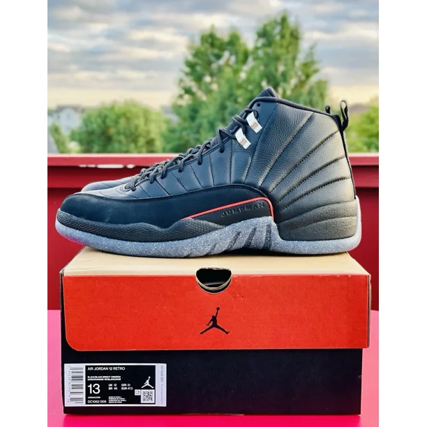 Ni - ke Ni - ke Air Jordan 12 Utility Grind Size 13 Black Red Bred Chicago Dunk Max Zoom 1