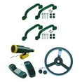 thumbnail image 2 of HILABEE Playground Equipment Set Kids Steering Wheel for Treehouse Outdoor Swing Set Green, 2 of 9