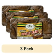 (3 pack) Kingston-Miami Jamaican Country Style Spiced Fruit Buns